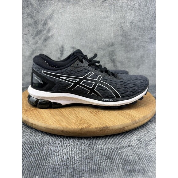 Asics GT-1000 9 Running Shoes Womens Size 7 Black White Duomax Support FlyteFoam - Picture 1 of 10
